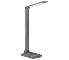Connect IT BRIGHT šedá / Stolová LED lampička / 400 lm / 3 farebné teploty 