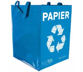 SIXTOL SORT Easy PAPIER / Taška na triedený odpad / 30x30x40cm / 36l 