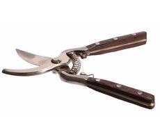 GEKO Nožnice záhradnícke PROFI 200mm / drevená rukoväť