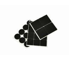 GEKO Samolepiace plstené podložky pod nábytok & guľaté a štvorcové 28ks