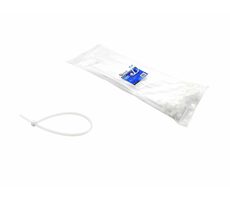 GEKO Sťahovacie pásky biele s UV filtrom 250x4.8mm 100ks 