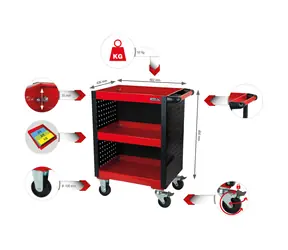 KS Tools ECOline Dielenský servisný vozík s perforovaným krytom