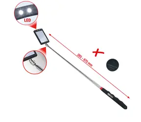 KS Tools Flexibilné inšpekčné zrkadlo s osvetlením