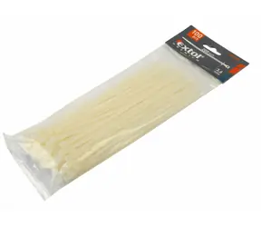 Extol Premium Pásky na vodiče biele 300x4.8mm 100ks / NYLON