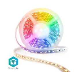 Nedis LED Opasok SmartLife / Wi-Fi / RGB / 5.00 m / IP44 / 2700 - 6500 K / 960 lm / Android & iOS