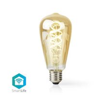 Nedis SmartLife LED žiarovka / Wi-Fi / E27 / 360 lm / 4.9 W / Sklo / Android & iOS