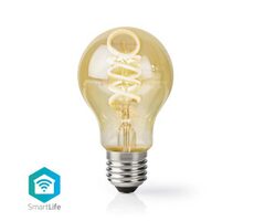 Nedis SmartLife LED žiarovka / Wi-Fi / E27 / 360 lm / 4.9 W / Sklo / Android & iOS