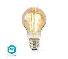 Nedis SmartLife LED žiarovka / Wi-Fi / E27 / 806 lm / 7 W / Android & iOS / Žiarovka / 1 ks