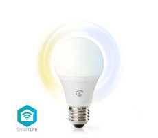 Nedis Žiarovka LED SmartLife / Wi-Fi / E27 / 806 lm / 9 W / 2700 - 6500 K / Android & iOS / Žiarovka / 1 ks