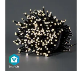 Nedis Vianočné Osvetlenie SmartLife / Reťaz / Wi-Fi / Teplá biela / 400 LED's / 20.0 m / Android & iOS