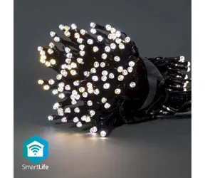 Nedis Vianočné Osvetlenie SmartLife / Reťaz / Wi-Fi / Teplé až chladné biele / 100 LED's / 10.0 m / Android & iOS