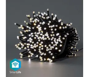 Nedis Vianočné Osvetlenie SmartLife / Reťaz / Wi-Fi / Teplé až chladné biele / 400 LED's / 20.0 m / Android & iOS