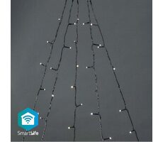 Nedis Vianočné Osvetlenie SmartLife / Strom / Wi-Fi / Teplá biela / 200 LED's / 20.0 m / 5 x 4 m / Android & iOS