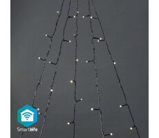 Nedis Vianočné Osvetlenie SmartLife / Strom / Wi-Fi / Teplé až chladné biele / 200 LED's / 20.0 m / 5 x 4 m / Android & iOS