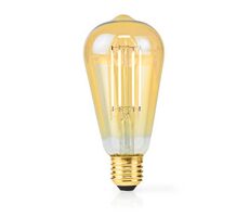 Nedis LED žiarovka E27 / ST64 / 4.9 W / 470 lm / 2100 K / Stmievateľné / Extra teplá biela / Retro štýl / 1 ks
