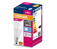 OSRAM LED žiarovka 7W E14 / 806 lm / 4000k / 10000h / 230V / noDIM / F / opálové