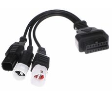SIXTOL MECHANIC Cable 22 OBD-II redukcia 3-pin/4-pin/6-pin pre moto Yamaha a Honda 