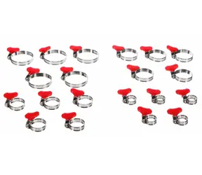 SIXTOL MECHANIC CONNECT SET 20 Hadicová spona s motýlikom 10-44mm 20ks 