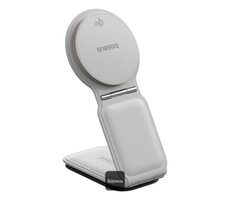Baseus PrimeTrip C02 Magnetický držiak do auta s bezdrôtovým nabíjaním biela