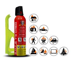 SAFE 750 RED + držiak SAFE 75F - SET Hasiaci sprej 