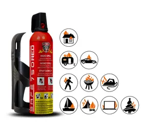 SAFE 750 RED + držiak SAFE 75C - SET Hasiaci sprej 