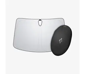 Spigen TESLA Car Front Windshield Sunshade / Slnečná clona na suchý zips pre TESLA Model S čierna / 150x92cm