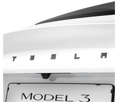 Spigen TESLA Rear Emblem Logo Full Cover Kryt zadným emblom pre TESLA Model 3 2024 karbón