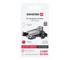 Swissten S-GRIP G3-AV4 Gravity držiak telefónu do ventilácie auta čierna