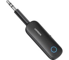 Ugreen Bluetooth prijímač mini FM transmitter jack 3,5 mm čierna / dosah 10 m / bluetooth 5.0 / USB-C