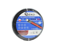 GEKO Záhradná hadica vystužená BLACK&RED 3/4" 50m / na vodu / 4-vrstvová 