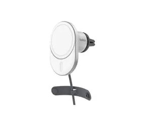 Belkin BOOST CHARGE Qi2 Magnetický držiak s nabíjaním do auta sivá / 15W / bez adaptéra