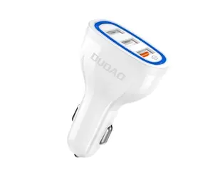 Dudao R7S nabíjačka do auta / 3x USB / QC 3.0 / 18W / 2,4A / biela