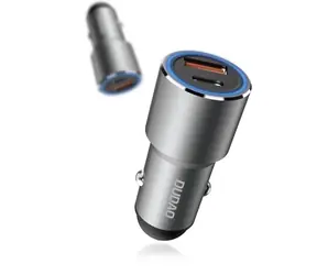 Dudao R4PQ nabíjačka do auta / USB-C / QC 3.0 / 22.5W / šedá