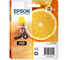 EPSON T3344 originálny cartridge 33 / XP-530 / XP-630 / XP-635 / XP-830 / 4.5 ml / žltá