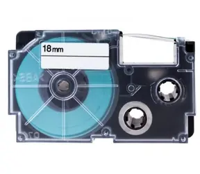 CASIO originálna páska do tlačiarne štítkov CASIO XR-18BU1 / čierna tlač / modrý podklad / nelaminovaná / 8m / 18mm