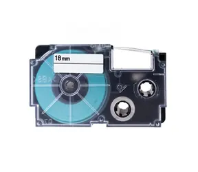 Casio originálna páska do tlačiarne štítkov Casio XR-18X1 / čierna tlač / priehľadný podklad / nelaminovaná / 8m / 18mm
