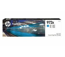 HP 973X originálny cartridge azúrová / PageWide Pro 452 &amp; 477 / až 7000 strán