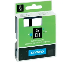 Dymo páska D1 9mm x 7m čierna na biele