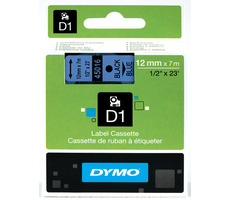 Dymo páska D1 12mm x 7m čierna na modrej