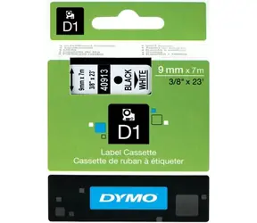 Dymo originálna páska do tlačiarne štítkov 9mm x 7m (biely podklad)