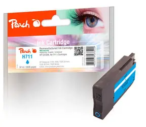 Peach remanufactured alternatívny cartridge HP 711 (CZ130A) modrá / 32 ml / new chip