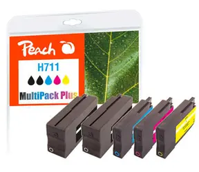 Peach remanufactured alternatívny cartridge HP 711 MultiPack Plus / 2x41 + 3x32 ml / new chip