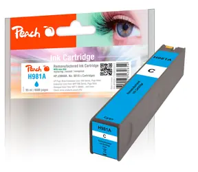 Peach remanufactured alternativní cartridge HP 981A (J3M68A) modrá