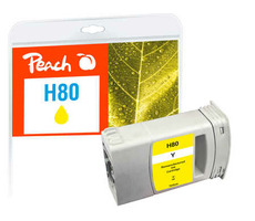 Peach remanufactured alternatívny cartridge HP 80 (C4874A) žltá / 175 ml / new chip