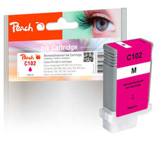 Peach remanufactured alternatívny cartridge Canon PFI-102 (29952629) purpurová / 130 ml / new chip