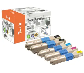 Peach Remanufactured alternatívny toner OKI C332 MultiPack Plus / pre C332 / 5x1500 strán