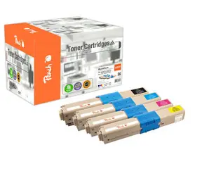 Peach Remanufactured alternatívny toner OKI C332XL MultiPack / pre C332 / 1x3500 &amp; 3x3000 strán