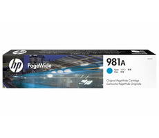 HP originálna atramentová náplň 981A modrá / pre HP PageWide Enterprise Color 556dn & 556xh / 70ml