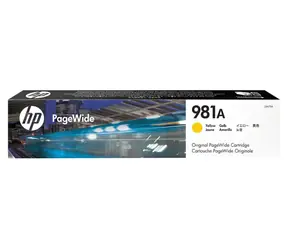 HP originální inkoustová náplň 981A žlutá