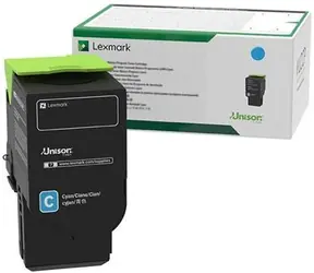 Lexmark 78C20CE originálny vratný toner modrá / pre CS421dn &amp; CS521dn &amp; CS622de &amp; CX421adn / 1.400stran